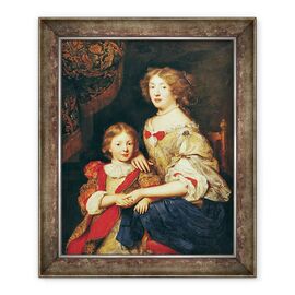 Tablou inramat - Pierre Mignard - O femeie si Fiul ei - - Roveli