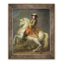 Tablou inramat - Rene Antoine Houasse - Portret ecvestru De Ludovic al XIV-lea 1638-1715 - - Roveli