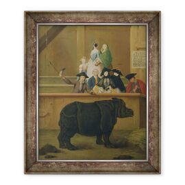 Tablou inramat - Pietro Longhi - Rinocerii - - Roveli