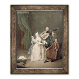 Tablou inramat - Pietro Longhi - Concertul de familie - - Roveli