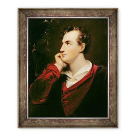 Tablou inramat - Richard Westall - Portretul lui George Gordon Byron 1788-1824 Al 6-lea Baron Byron - - Roveli