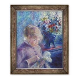 Tablou inramat - Pierre Auguste Renoir - Tanara femeie de cusut - - Roveli