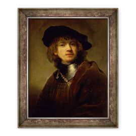 Tablou inramat - Rembrandt Harmensz van Rijn - Tronie a unui tanar cu Gorget si Beret - - Roveli
