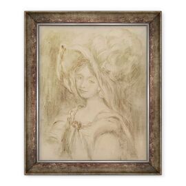 Tablou inramat - Pierre Auguste Renoir - Mme Dieterle intr-o palarie - - Roveli