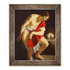 Tablou inramat - Orazio Gentileschi - David gandindu-se la capul lui Goliat - - Roveli