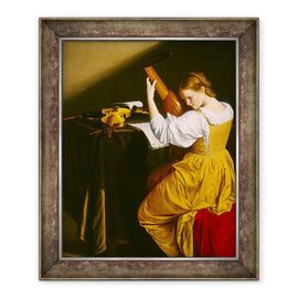 Tablou inramat - Orazio Gentileschi - Jucatorul lautei - - Roveli