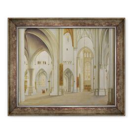 Tablou inramat - Pieter Jansz Saenredam - Interiorul Saint Bavo, Haarlem - - Roveli