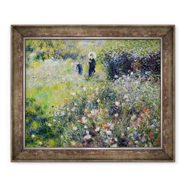 Tablou inramat - Pierre Auguste Renoir - Femeie cu o umbrela de soare intr-o gradina - - Roveli