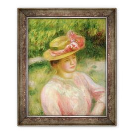 Tablou inramat - Pierre Auguste Renoir - Palaria de paie - - Roveli