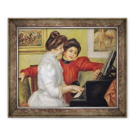 Tablou inramat - Pierre Auguste Renoir - Yvonne si Christine Lerolle la pian - - Roveli