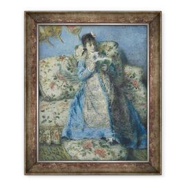 Tablou inramat - Pierre Auguste Renoir - Portret De Madame Monet Madame Claude Monet Reading - - Roveli