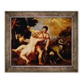 Tablou inramat - Titian - Venus si Adonis - - Roveli