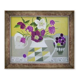 Tablou inramat - Vanessa Bowman - Hellebores si Fritilliaries - - Roveli