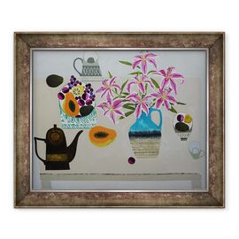 Tablou inramat - Vanessa Bowman - Crini Stargazer si Guava. - - Roveli