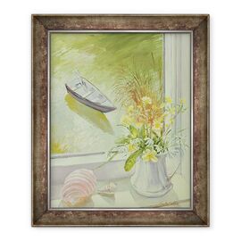 Tablou inramat - Timothy Easton - Primele flori si scoici - - Roveli
