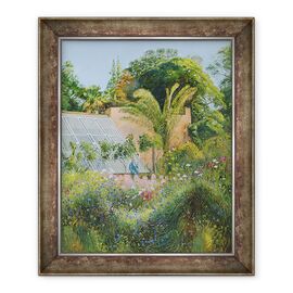 Tablou inramat - Timothy Easton - Valurile de albastrea la Heligan - - Roveli