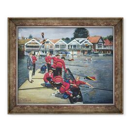 Tablou inramat - Timothy Easton - Catre Boathouses, Henley - - Roveli