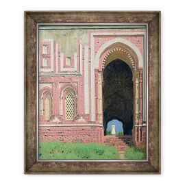 Tablou inramat - Vasili Vasilievich Vereshchagin - Poarta langa Kutub-Minar, Old Delhi - - Roveli