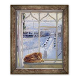 Tablou inramat - Timothy Easton - Cadran solar si pisica - - Roveli