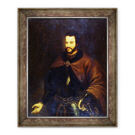 Tablou inramat - Scoala Rusa - Portretul tarului Ivan cel al V-lea Alexeievici 1666-96 - - Roveli