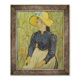 Tablou inramat - Vincent van Gogh - Fata taraneasca in Palarie de paie - - Roveli