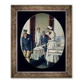 Tablou inramat - Vasili Vasilievich Vereshchagin - intr-un spital militar - - Roveli