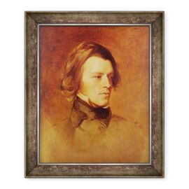 Tablou inramat - Samuel Laurence - Portretul lui Alfred Lord Tennyson 1809-92 c.1840 - - Roveli