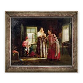 Tablou inramat - Vasily Maximov - Pregatirea inainte de o petrecere - - Roveli