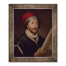 Tablou inramat - Scoala Spaniola - Juan de la Cosa - - Roveli