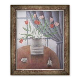 Tablou inramat - Ruth Addinall - Lalele, Cortina - - Roveli