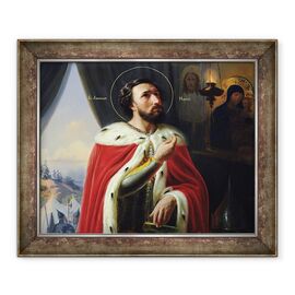 Tablou inramat - Vasili Kuzmich Shebuev - Alexander Nevsky, Duce de Novgorod - - Roveli