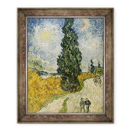 Tablou inramat - Vincent van Gogh - Drumul cu chiparosi - - Roveli
