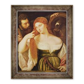 Tablou inramat - Titian - Femeie Pieptanandu parul - - Roveli