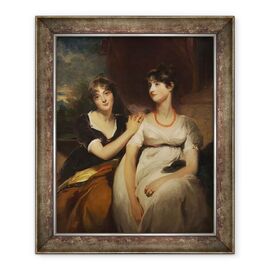 Tablou inramat - Thomas Lawrence - Portret De Charlotte si Sarah Carteret-Hardy - - Roveli