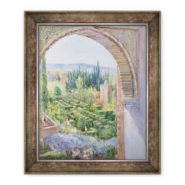 Tablou inramat - Timothy Easton - Gradinile Alhambra - - Roveli