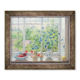 Tablou inramat - Timothy Easton - Albastrea si gradina de bucatarie - - Roveli