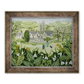 Tablou inramat - Vanessa Bowman - Dimineata Dogwalkers - - Roveli