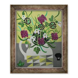 Tablou inramat - Vanessa Bowman - serpi Cap Fritilliaries in Ulcior Geometric - - Roveli