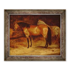 Tablou inramat - Theodore Gericault - Un cal Bay la iesle - - Roveli