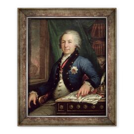 Tablou inramat - Vladimir Lukich Borovikovsky - Portretul poetului rus Gavril Derzhavin - - Roveli