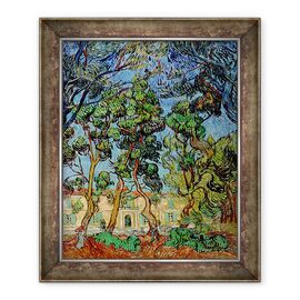 Tablou inramat - Vincent van Gogh - Copaci in gradina Spitalului Sf. Paul - - Roveli