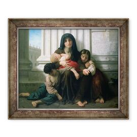 Tablou inramat - William-Adolphe Bouguereau - Caritate sau familia indigenta - - Roveli