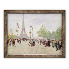Tablou inramat - Jean Beraud - Intrarea in Expozitia Universelle - - Roveli