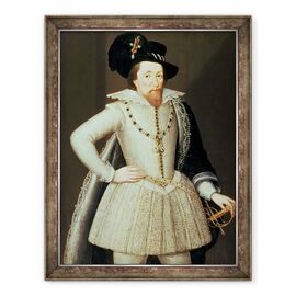 Tablou inramat - John de Critz the Elder - Iacov I - - Roveli