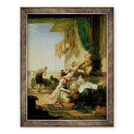 Tablou inramat - William Allan - Lordul Byron se adapostea in casa unui pescar care a inotat Hellespont - - Roveli