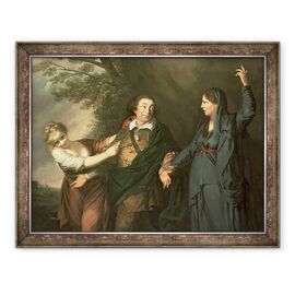 Tablou inramat - Joshua Reynolds - David Garrick 1717-79 intre muzele tragediei si comediei - - Roveli