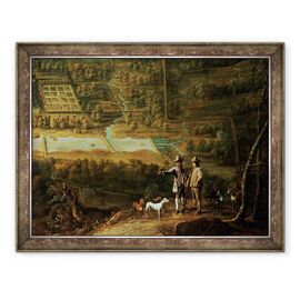 Tablou inramat - David Teniers the Younger - Peisaj cu sportivi - - Roveli
