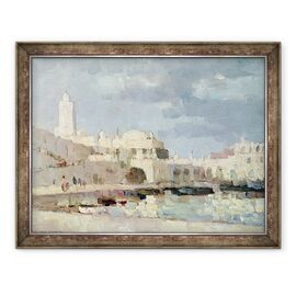 Tablou inramat - Albert-Charles Lebourg - Portul din Alger - - Roveli