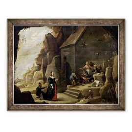 Tablou inramat - David Teniers the Younger - Tentatia Sfantului Anton II - - Roveli