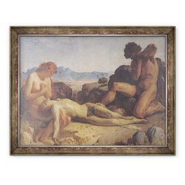 Tablou inramat - Leon Joseph Florentin Bonnat - Adam si Eva au gasit trupul lui Abel - - Roveli